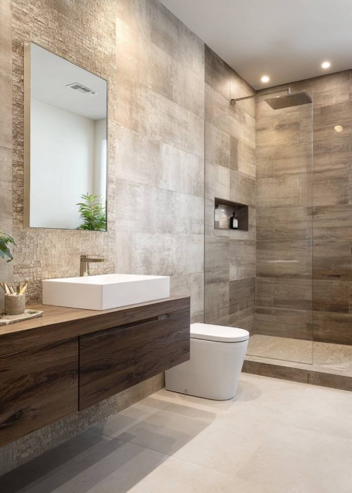 bathroom tiling